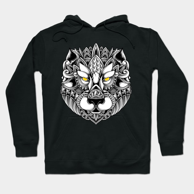 Ornate Grizzly Hoodie by GODZILLARGE